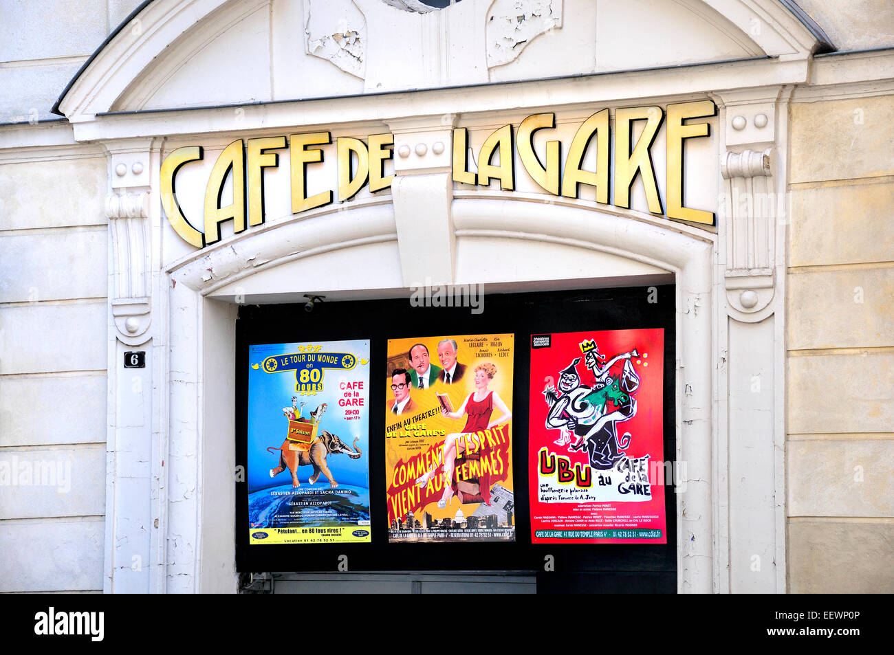Paris, Frankreich. Café De La Gare in Rue Pierre au Schmalz Cafe Theater / / Kino Paris, Frankreich. Café De La Gare in Rue Pierre au Schmalz Cafe Theater / / Kino