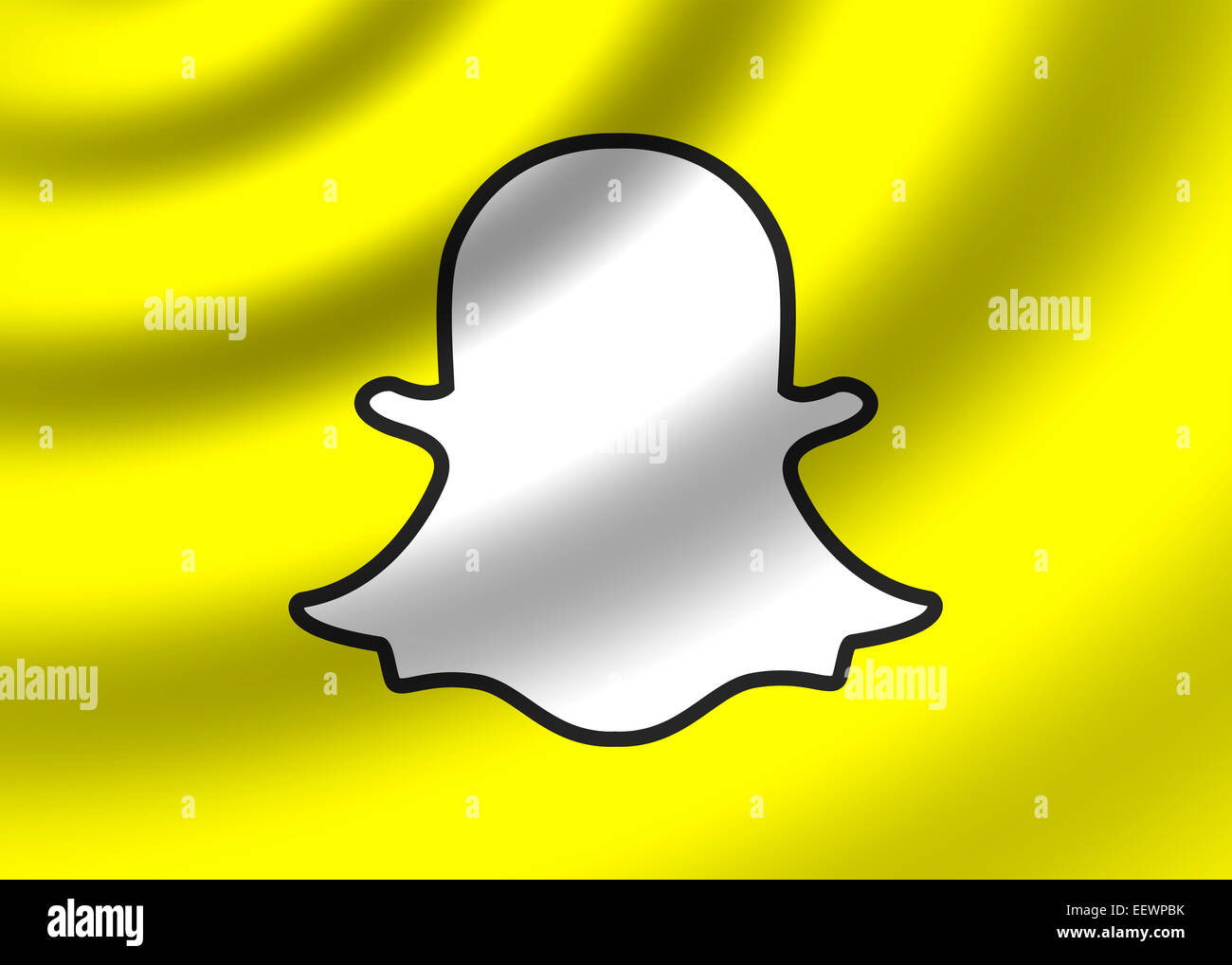 Snapchat Logo Symbol Symbol emblem Stockfoto