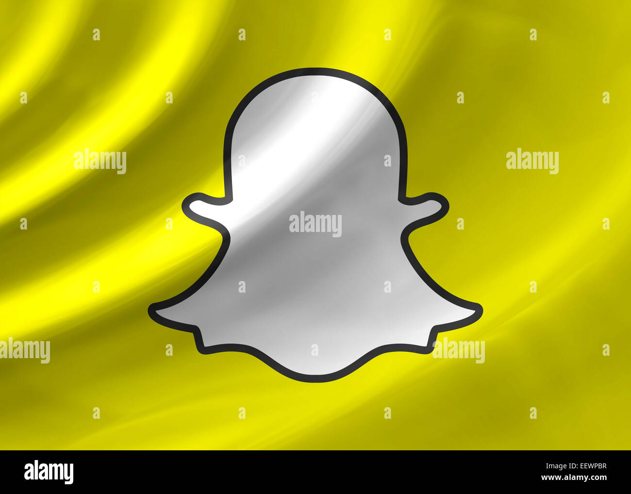 Snapchat logo Symbol Emblem Stockfoto