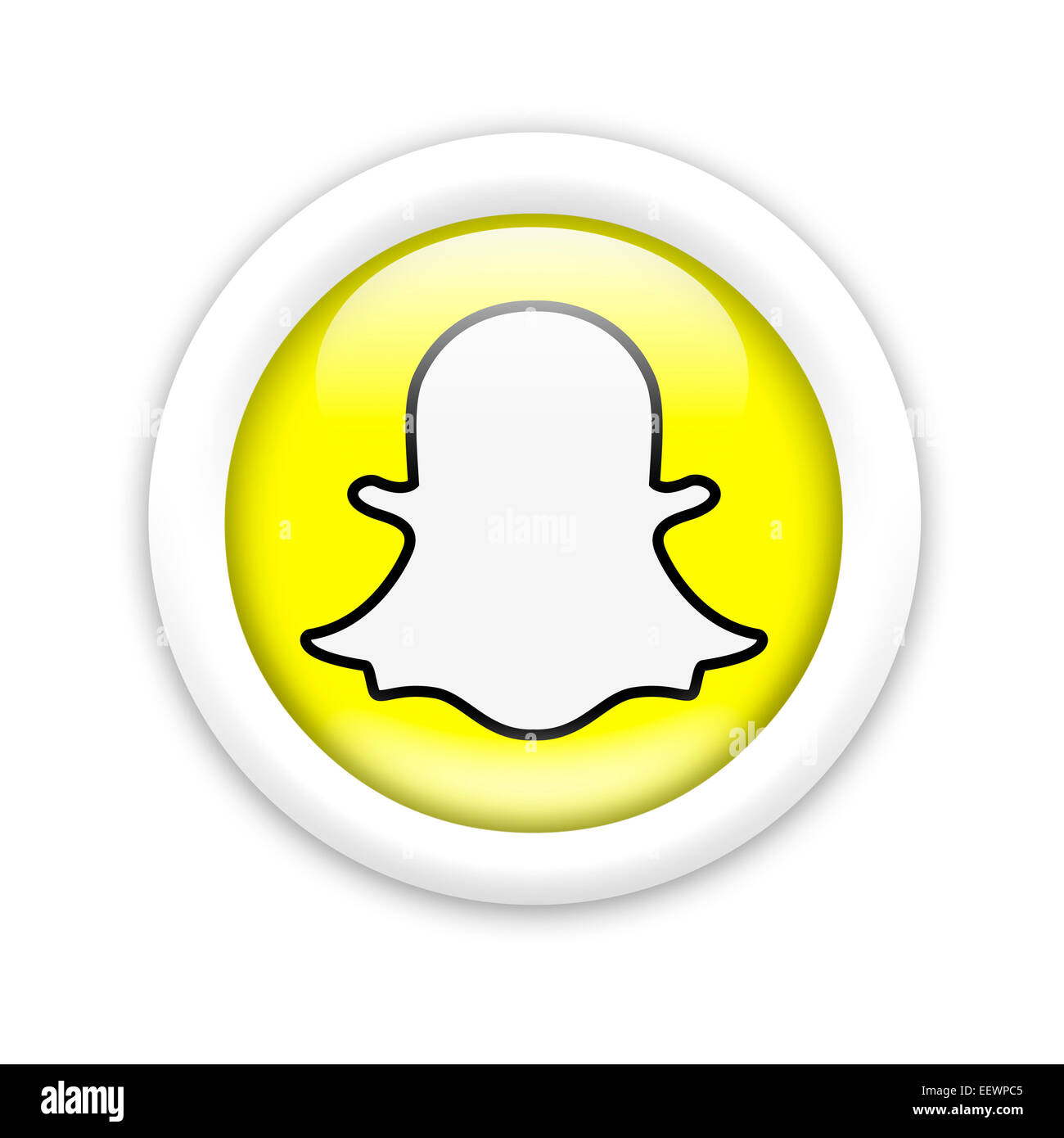 Snapchat Logo Symbol Symbol emblem Stockfoto