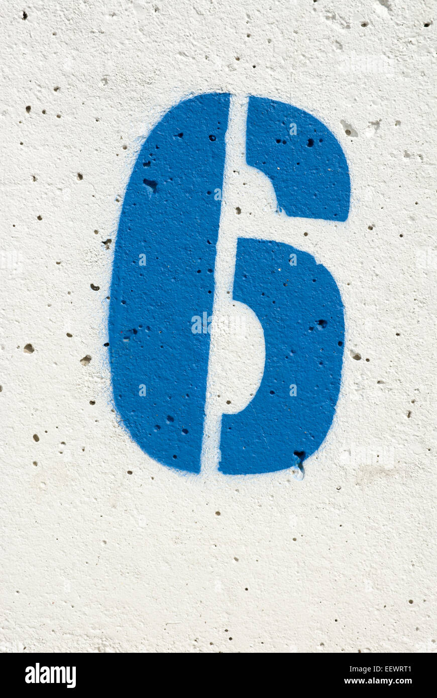 Blaue nummer sechs Fotos und Bildmaterial in hoher Auflösung Alamy