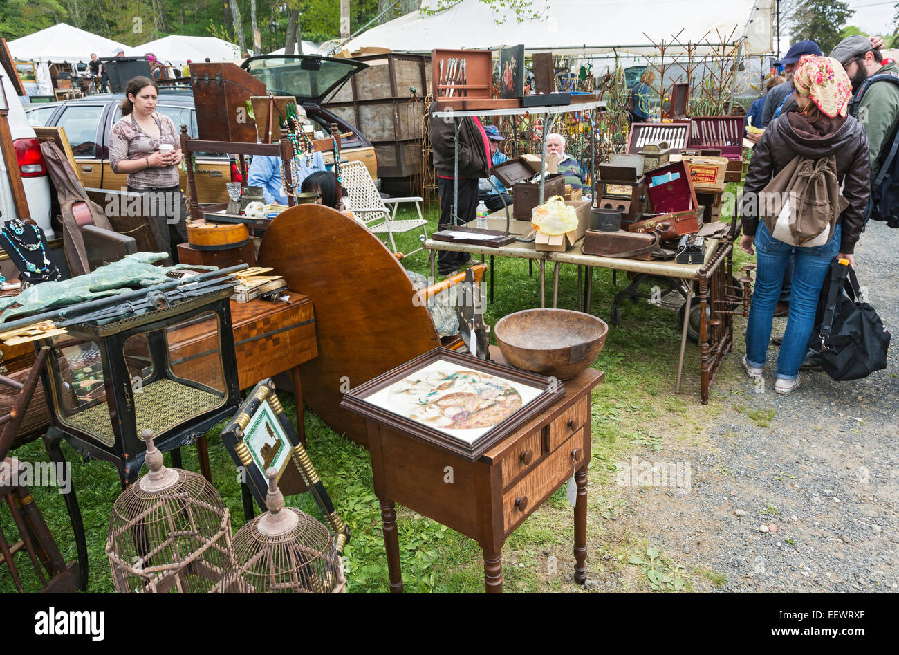 Massachusetts, Brimfield Antik Flohmarkt Stockfoto