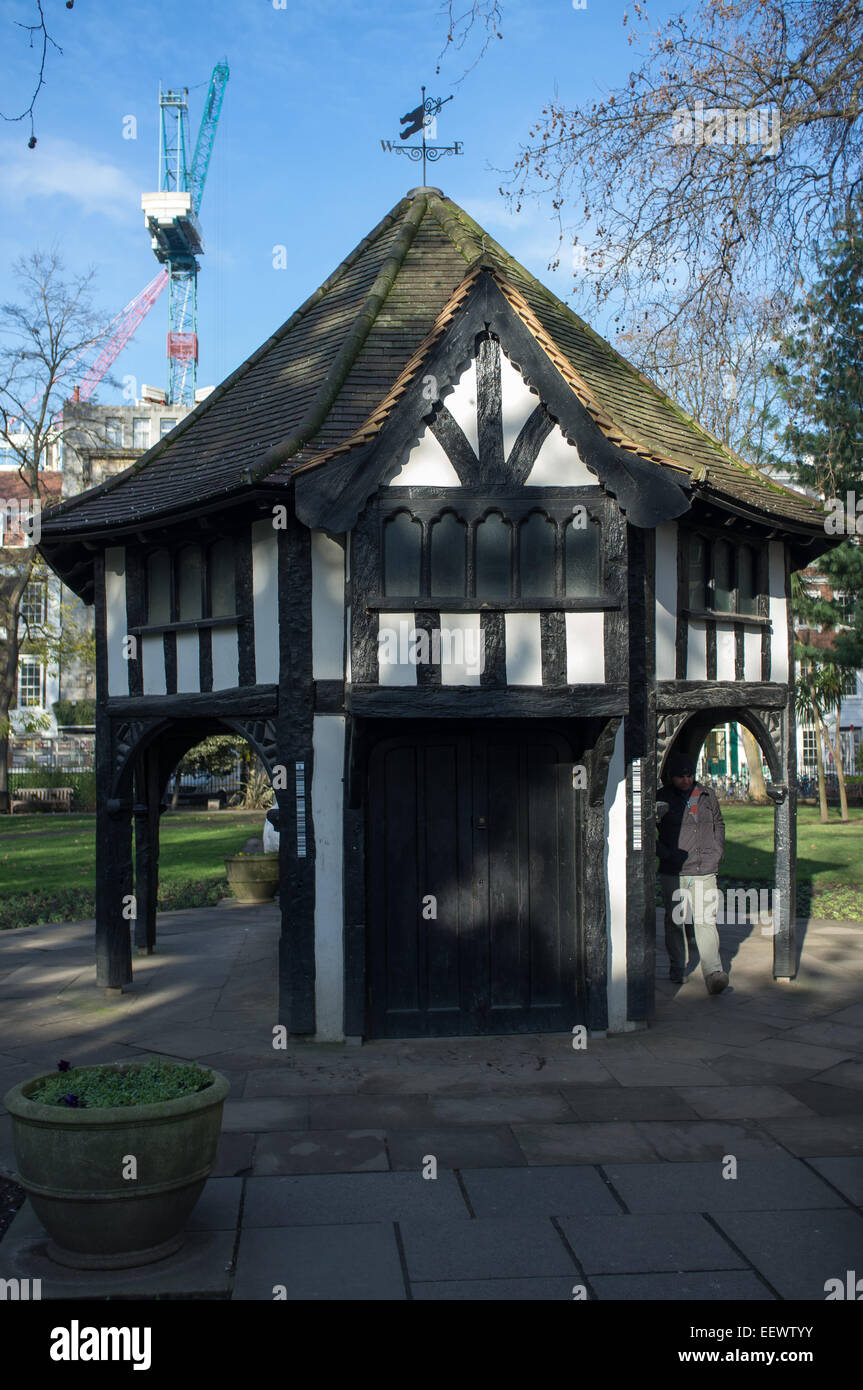 Das Fachwerk Gärtner Hütte im Zentrum von Soho Square, London