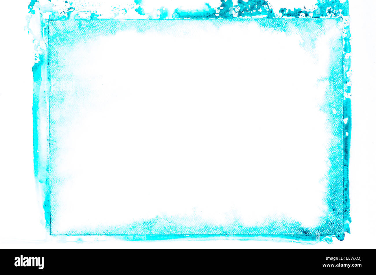 blauen Aquarell Malerei Hintergrundtextur Stockfoto