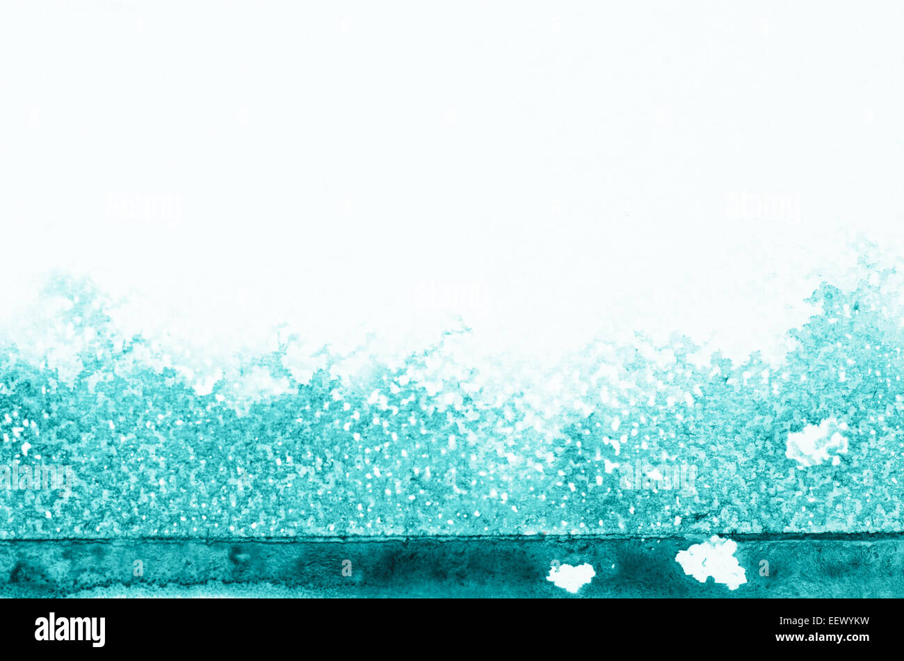 blau, Aquarell Malerei Hintergrundtextur Stockfoto