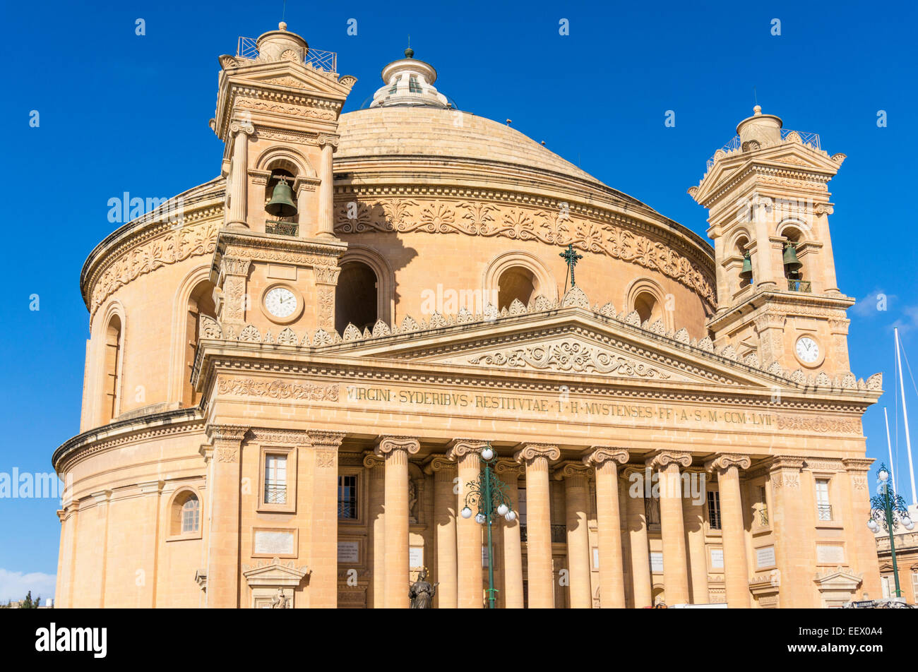 Kirche der Santa Marija Assunta Mosta Dome Pjazza Rotunde Mosta Malta EU Europa Stockfoto