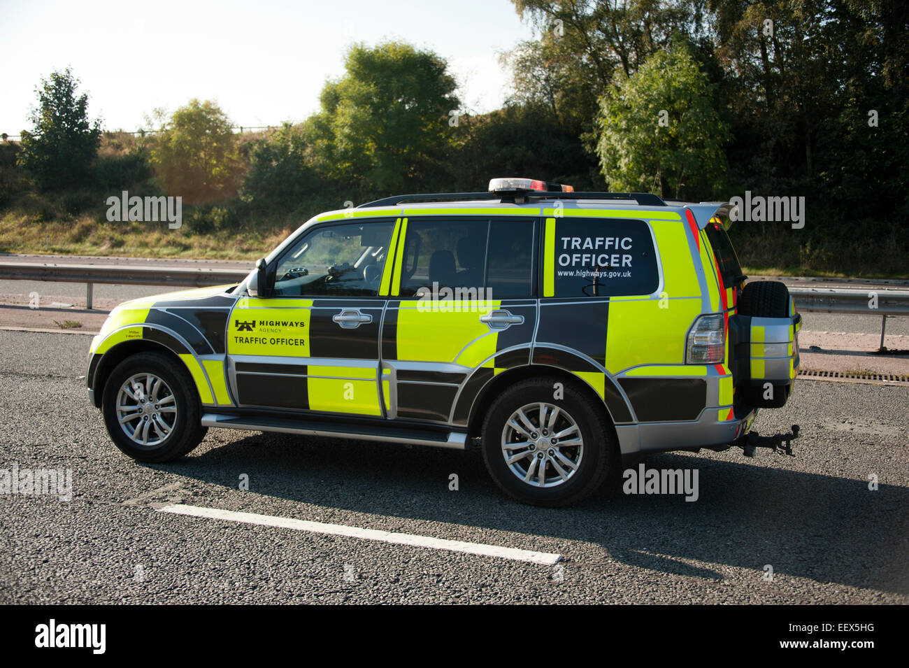 Autobahn-Verkehr-Officer Highways Agency Auto RTA RTC Stockfoto