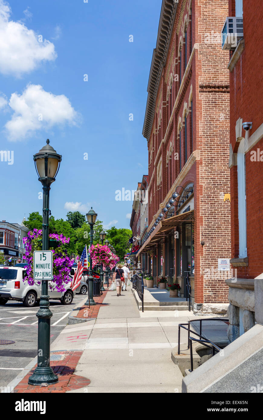 Main Street in Lee, Berkshire County, Massachusetts, USA Stockfoto