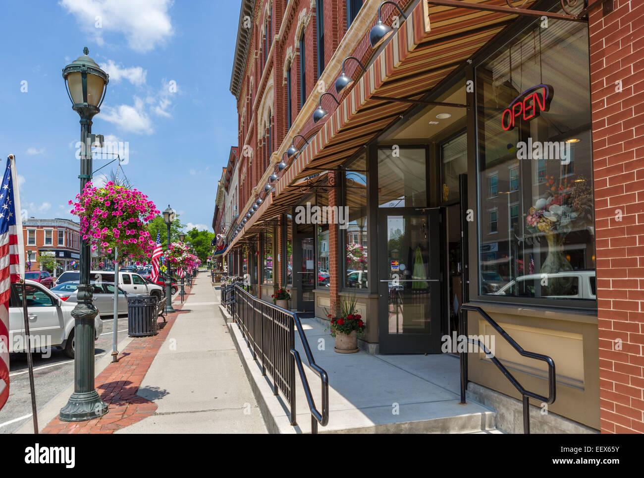 Main Street in Lee, Berkshire County, Massachusetts, USA Stockfoto