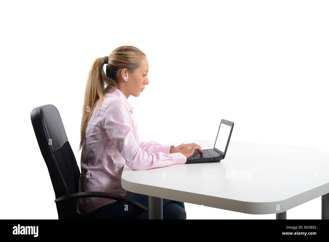 Geschäftsfrau Arbeit Stockfoto