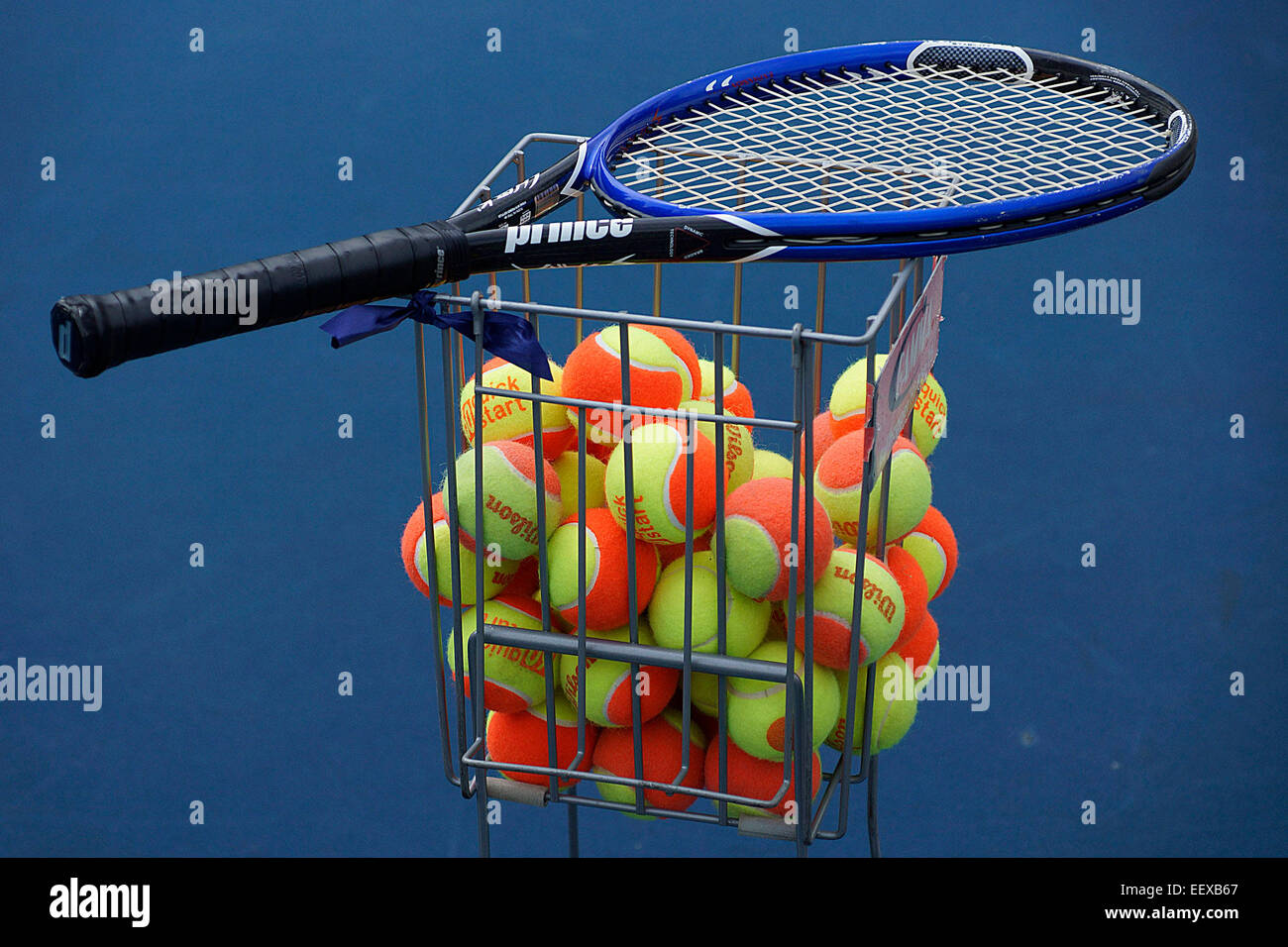 Tennis Camp für Kinder Usa Stockfoto