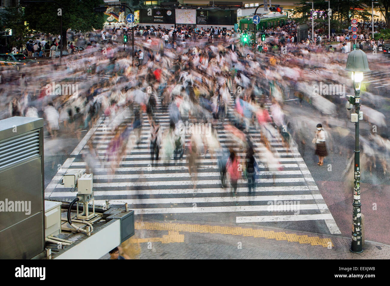 Shibuya-Kreuzung Stockfoto