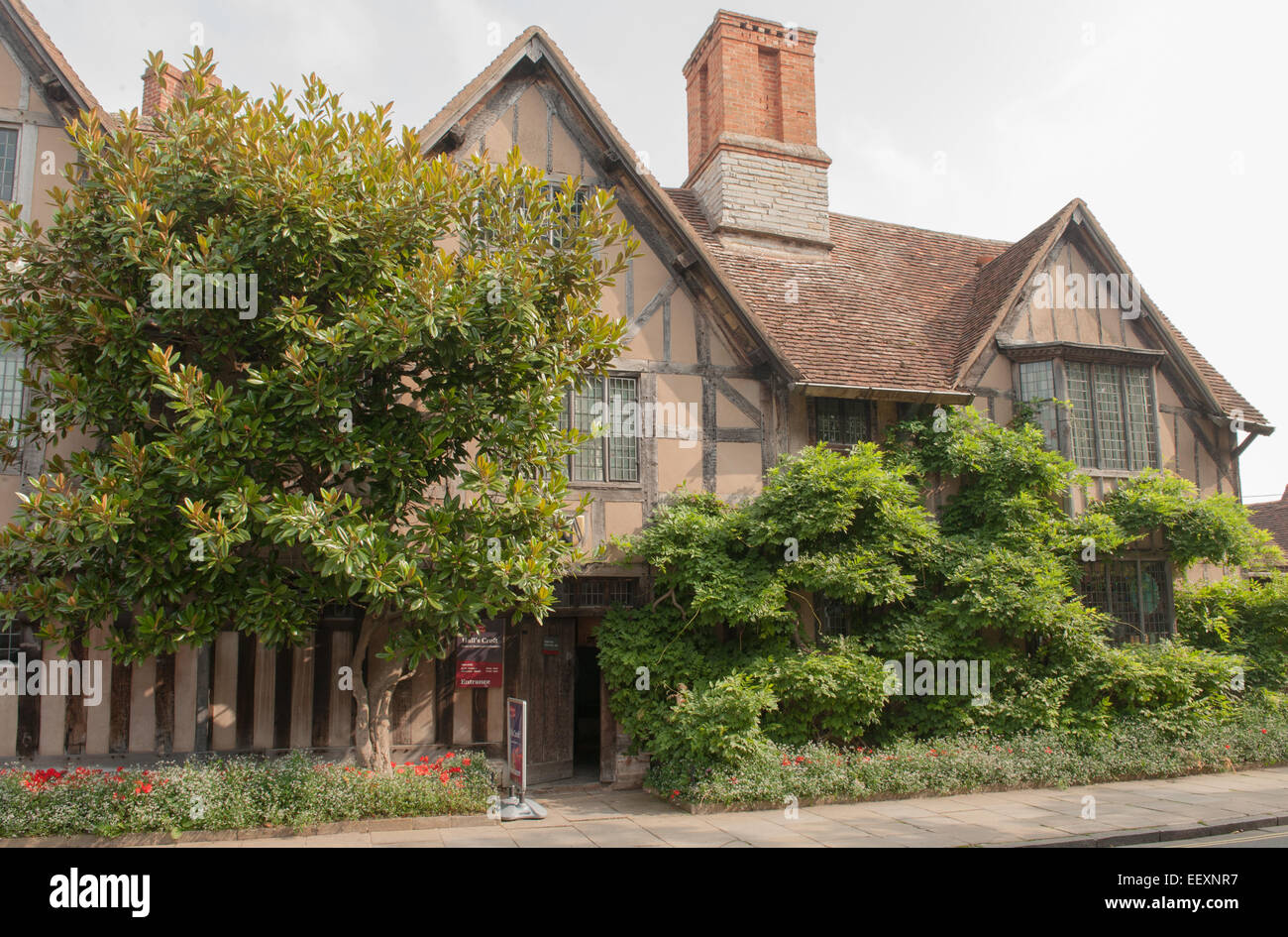 Hallen-Croft, Haus von Willam Shakespeares Tochter Susanna und ihr Ehemann Dr. John Hall in Stratford-upon-Avon, England, UK Stockfoto