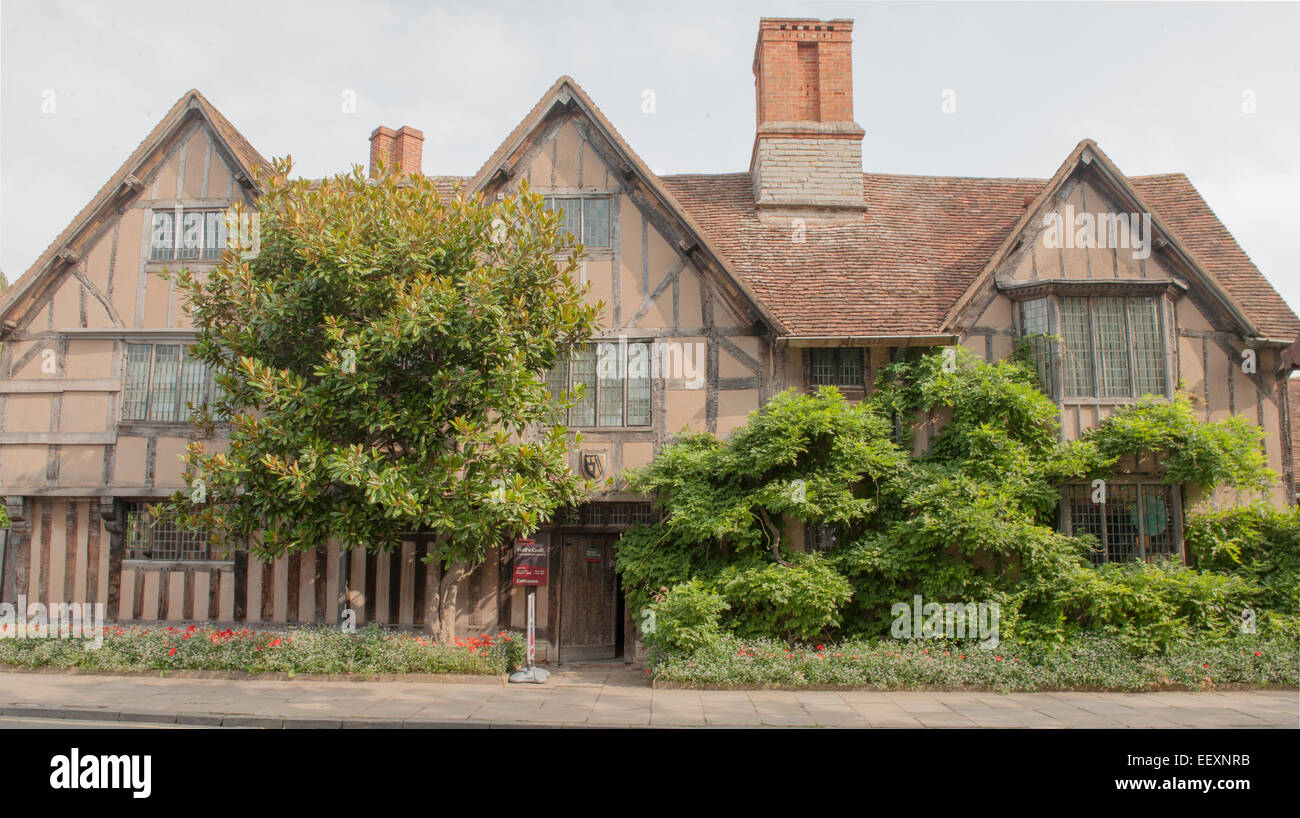 Hallen-Croft, Haus von Willam Shakespeares Tochter Susanna und ihr Ehemann Dr. John Hall in Stratford-upon-Avon, England, UK Stockfoto