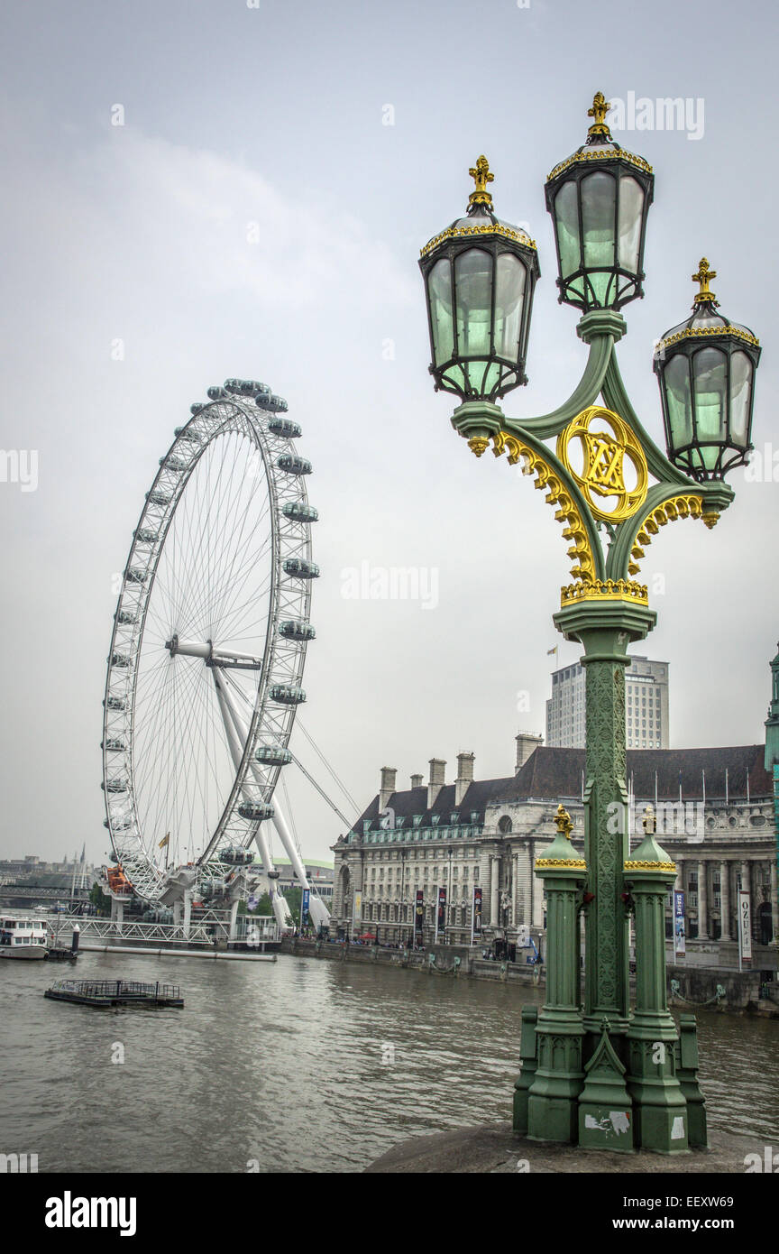Das London Eye Millennium wheel Stockfoto