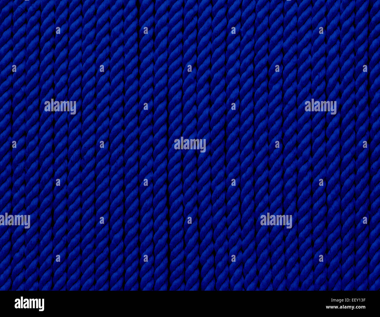 Seil Textur - blaue Baumwolle Garn Stockfoto