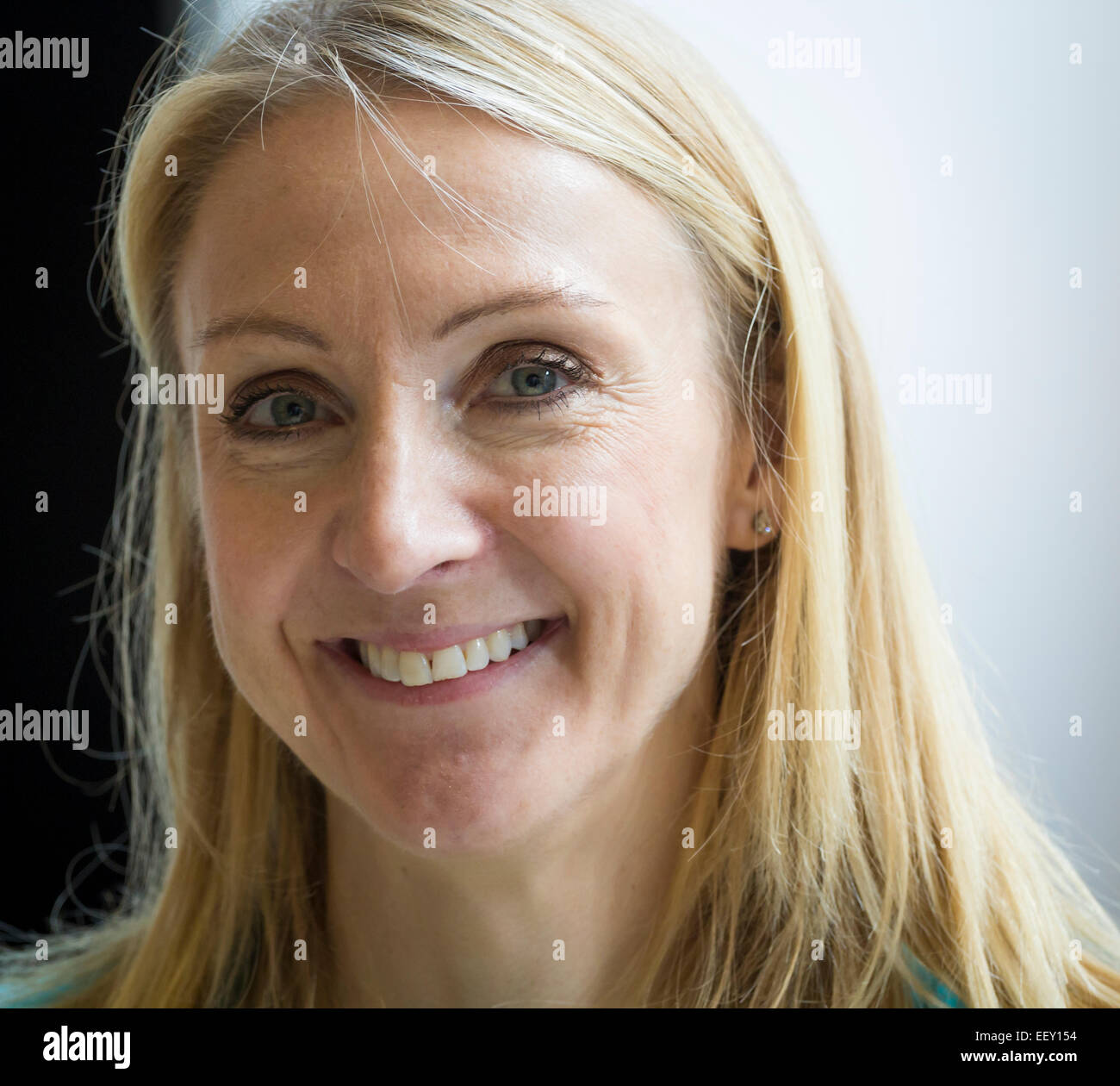 Weltrekord-Halter für den Marathon, Paula Radcliffe. Stockfoto