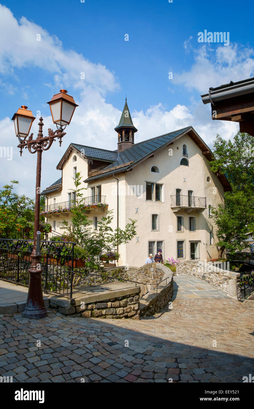 Touristeninformation in Megeve, Haute-Savoie, Frankreich Stockfoto