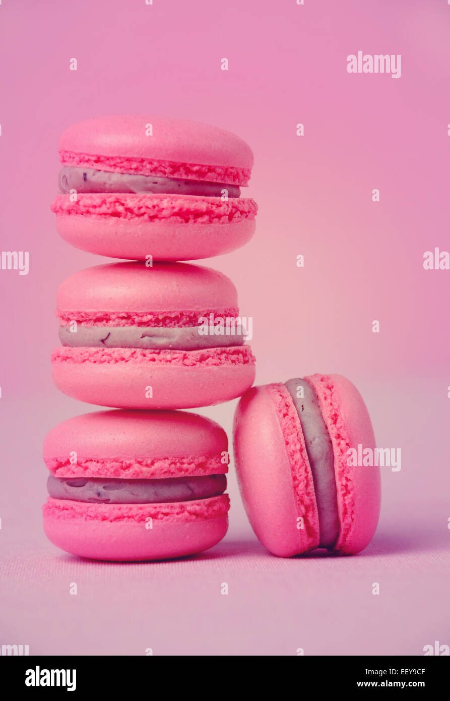traditionelle französische Macarons – Fotoarchiv Stockfoto