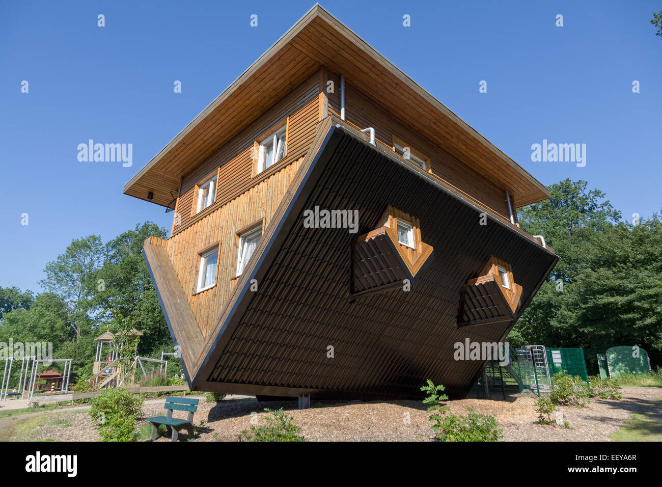 Gettorf, Deutschland, das verrückte Haus im Gettorfer zoo Stockfoto