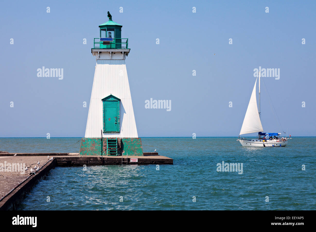 Kanada, St. Catharines, Ontario Port Dalhousie Leuchtturm Stockfoto