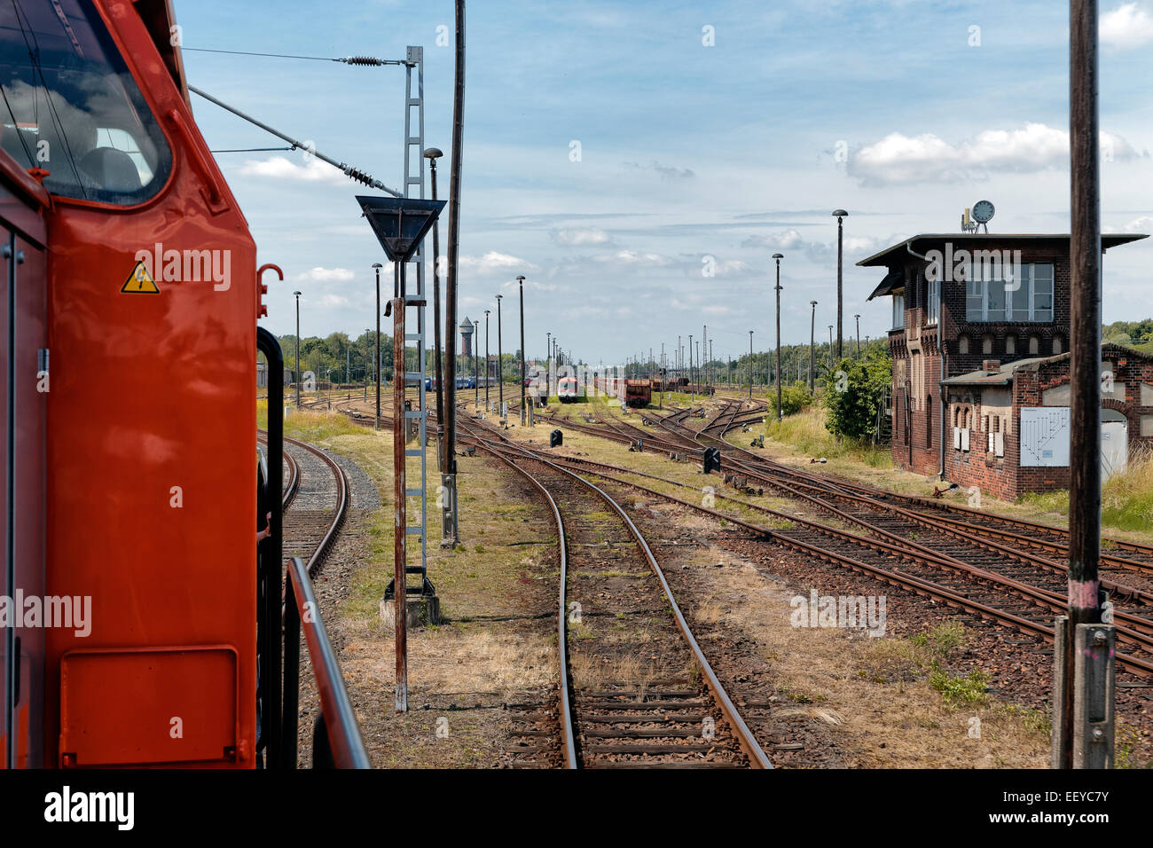 Wustermark, Deutschland, Rangierbahnhof Wustermark Stockfoto