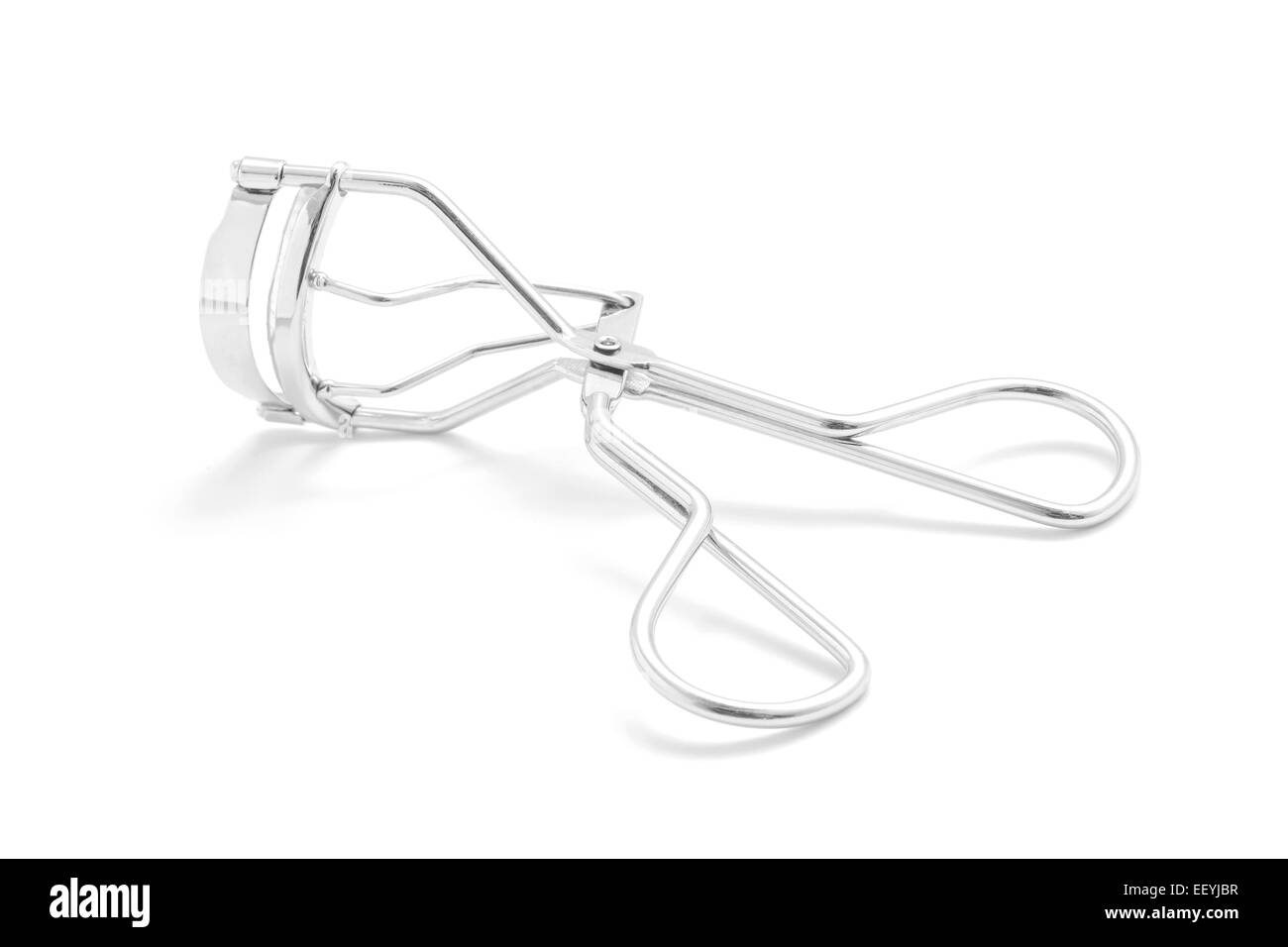 Eyelash Curler Tool auf weiß Stockfoto