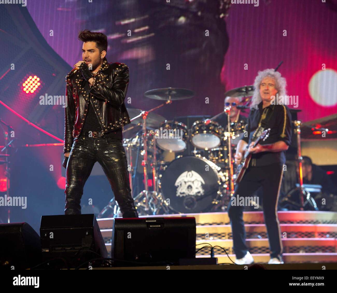 Birmingham, Vereinigtes Königreich. 23. Januar 2015. Adam Lambert + Queen bei Barclaycard Arena Birmingham 23. Januar 2015 Credit: AGP/Alamy Live-Nachrichten Stockfoto