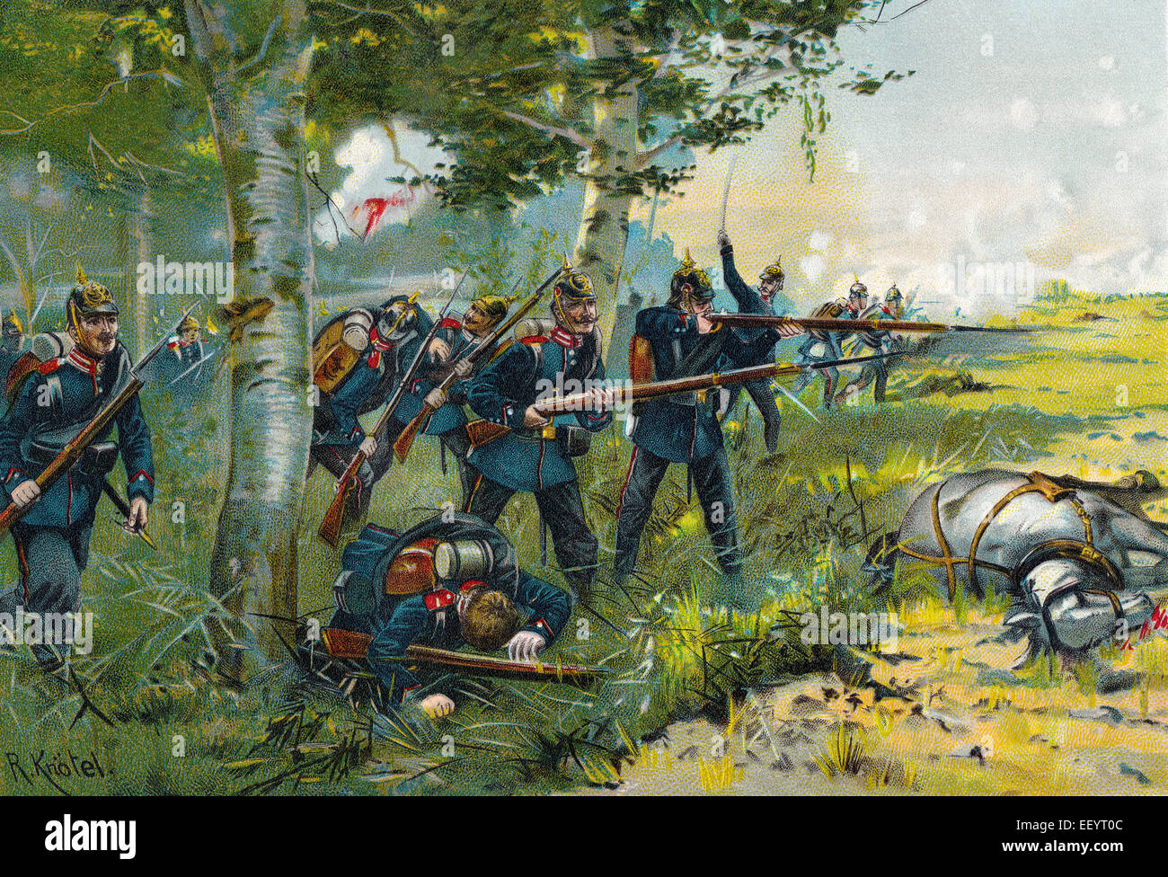 Die GewehrBataillon 9 aus Lauenburg in der Schlacht bei Gravelotte