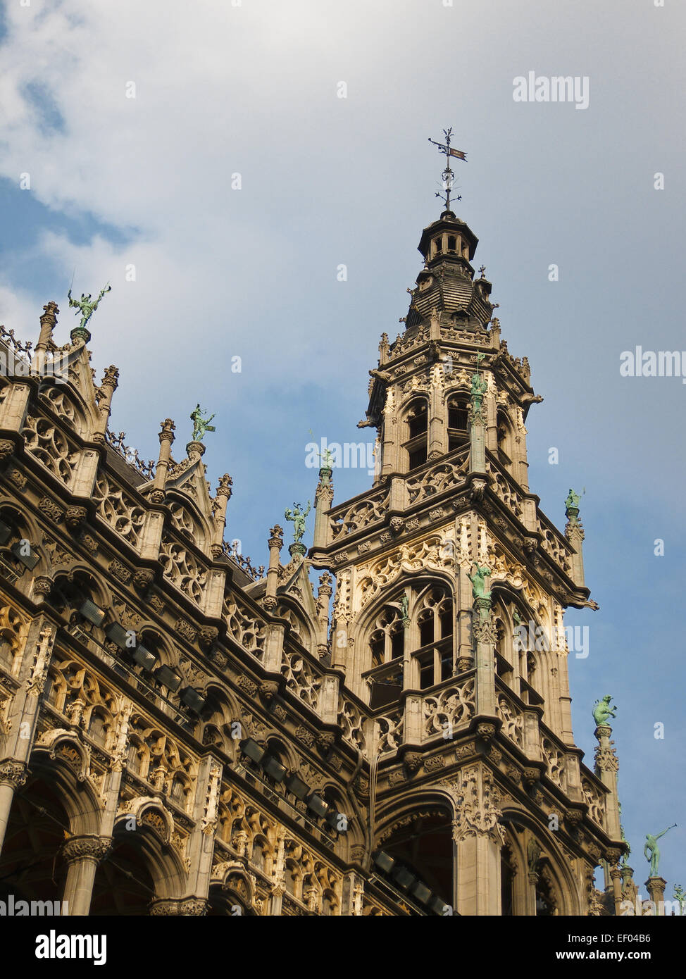 Detail eines historischen Gebäudes in Brüssel. Stockfoto