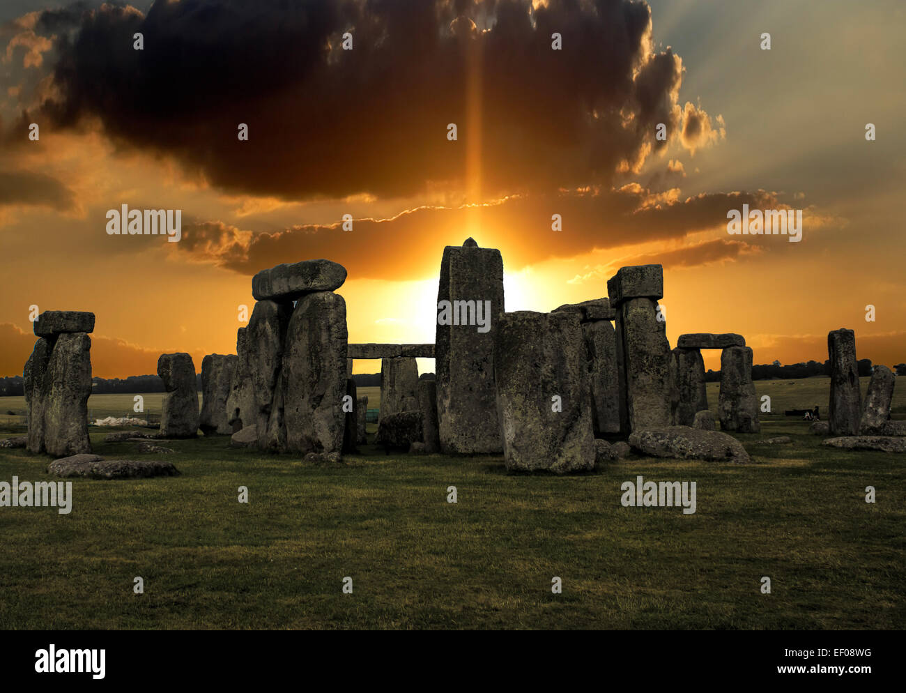 Stonehenge-Sunrise Stockfoto