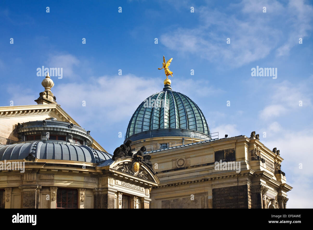 Kunstakademie in Dresden. Stockfoto