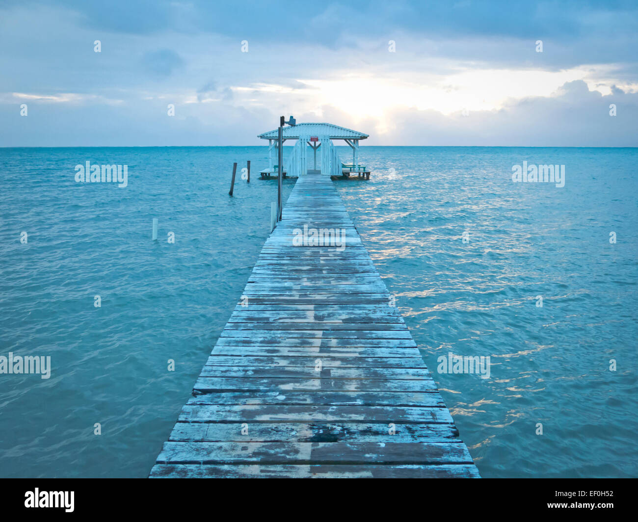 Caye Caulker Insel in Belize Stockfoto