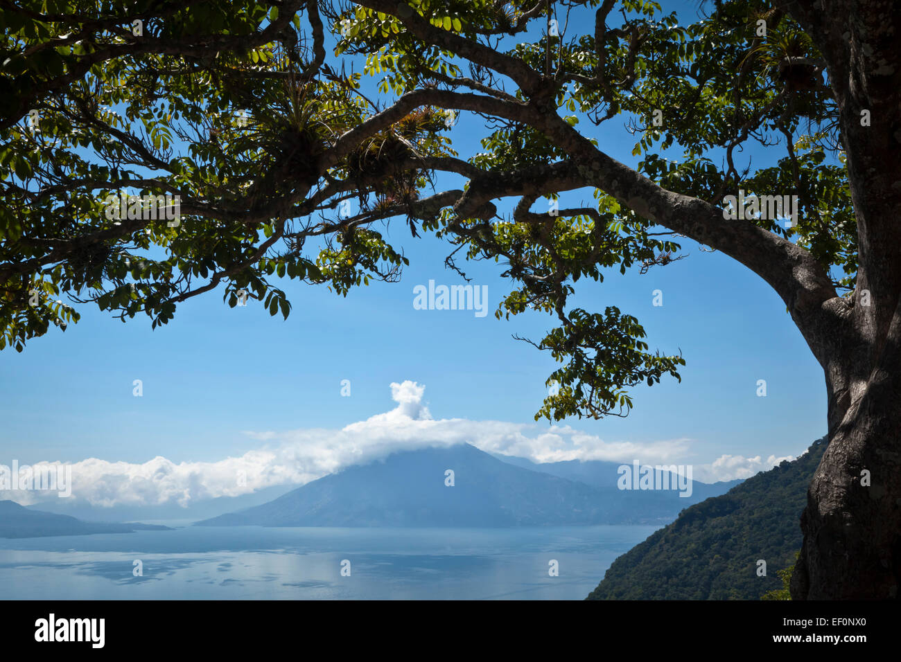 Blick auf Lake Atitlan in Guatemala Stockfoto