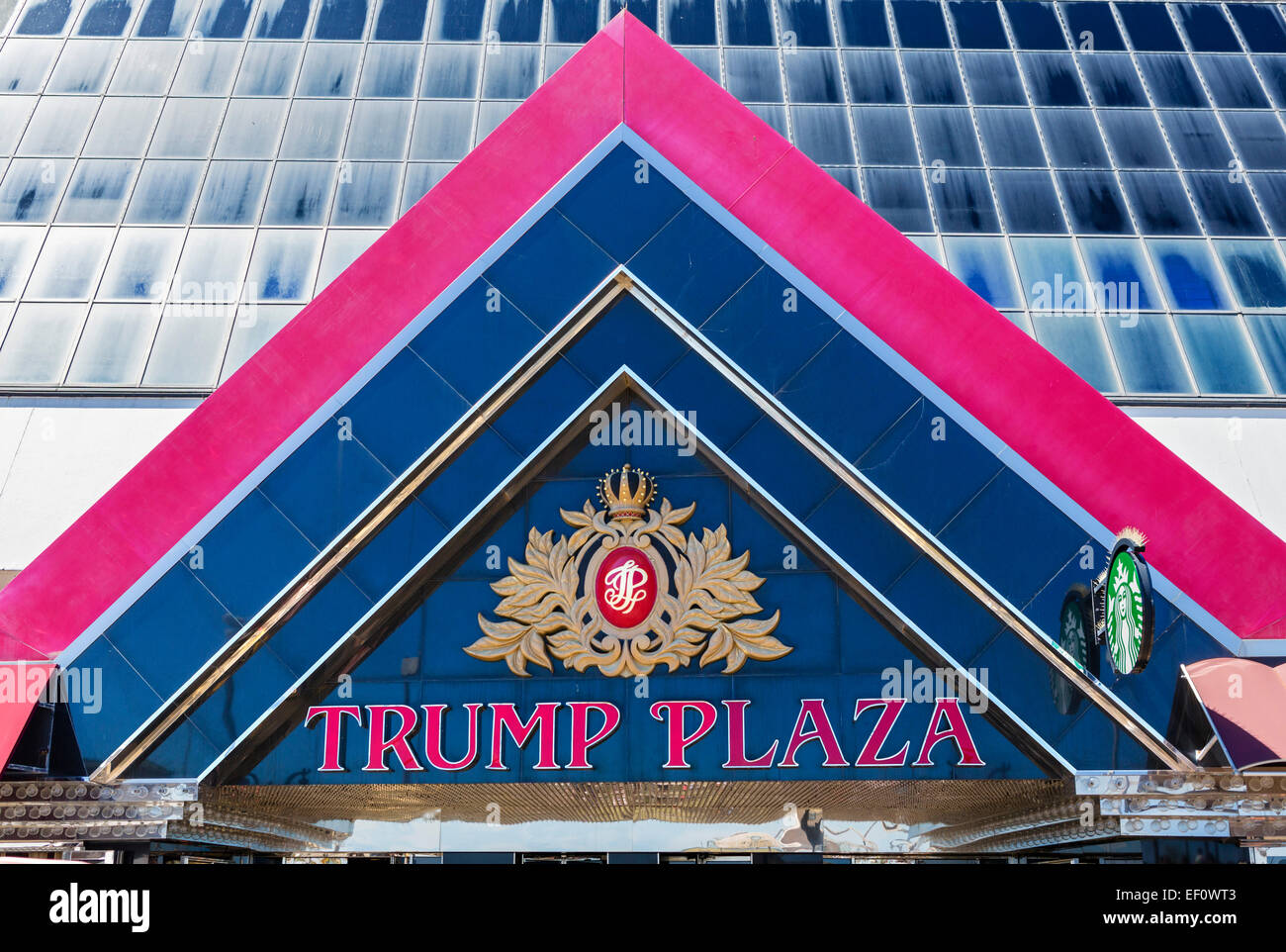 Trump Plaza Casino auf der Promenade in Atlantic City, New Jersey, Vereinigte Staaten Stockfoto