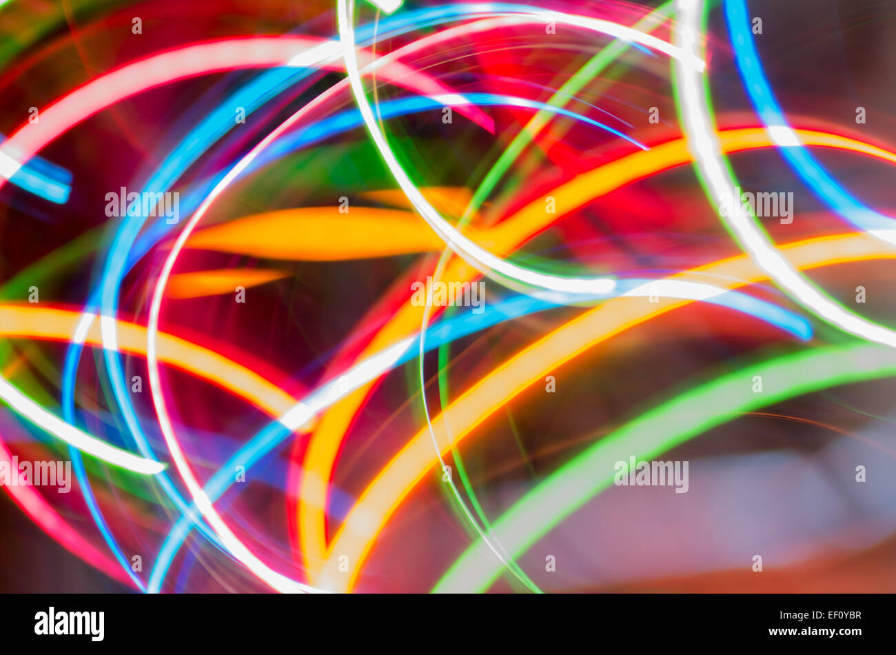 abstrakte bunte Lichter Bewegungsunschärfe Stockfoto
