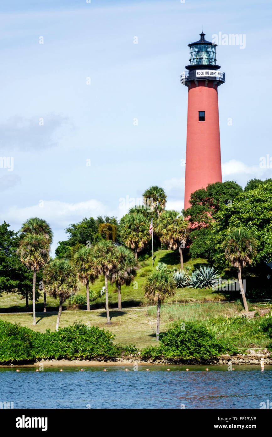 Florida Jupiter, Jupiter Inlet Light, Leuchtturm, Loxahatchee River, FL141120058 Stockfoto