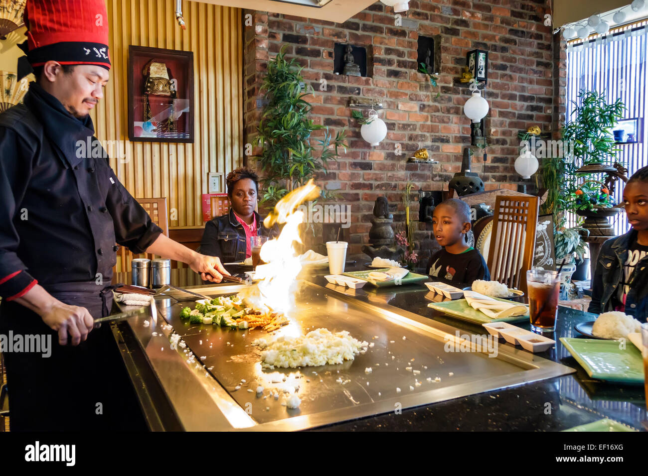 Orlando Florida, International Drive, Oishi Japanese Hibachi & Sushi, Restaurant Restaurants Essen Essen Essen Essen Essen Essen Essen Cafe Cafes Bistro, innen, Asi Stockfoto