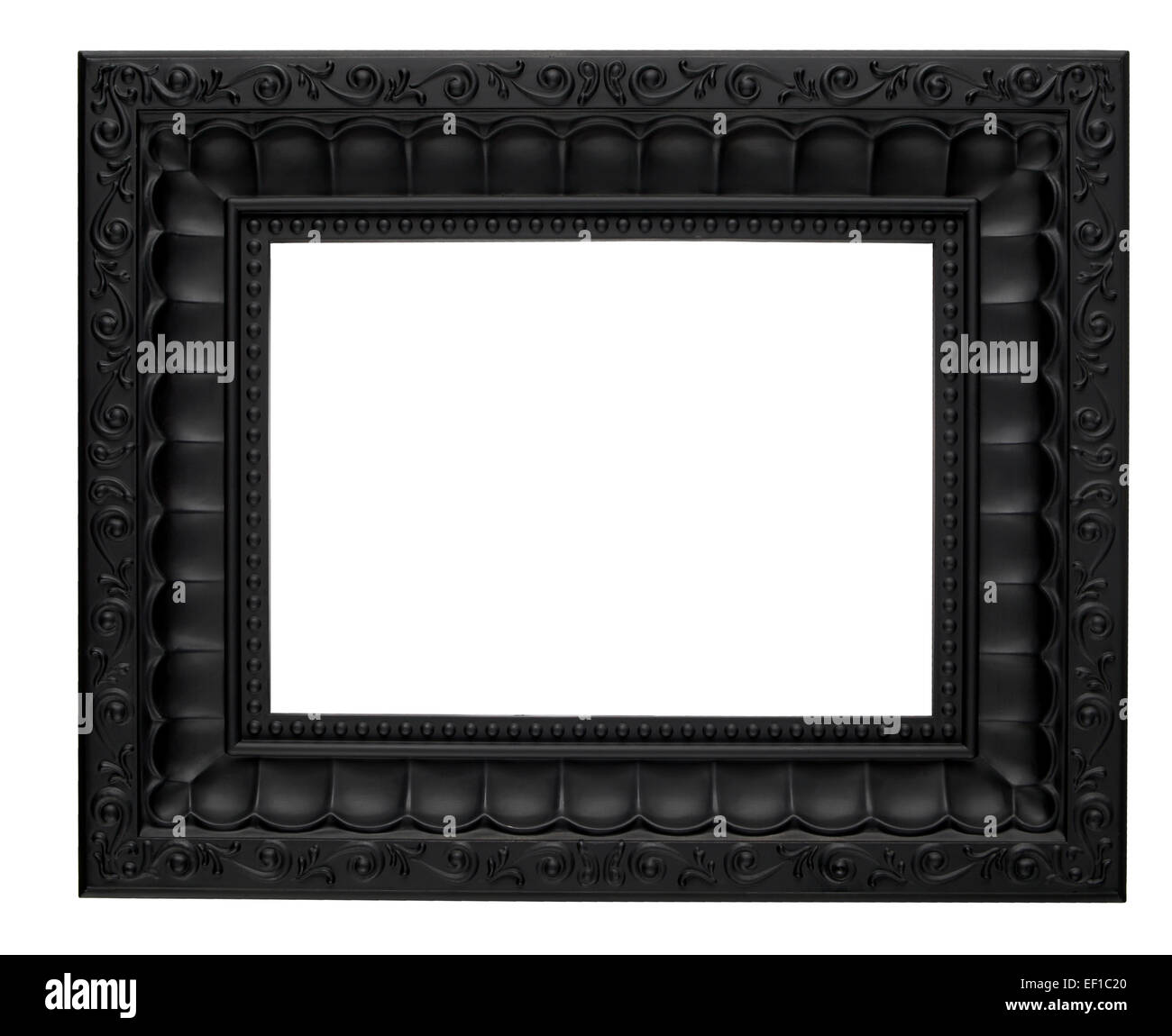 Schwarzer Bilderrahmen Stockfoto