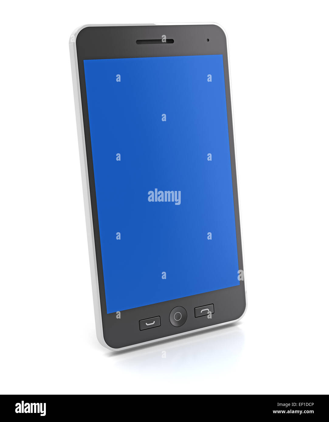 Generische schlanke Smartphone, 3d render Stockfoto