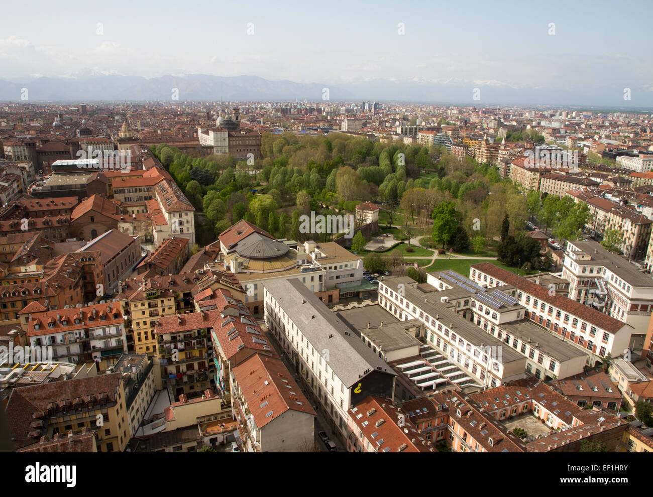 Luftaufnahme von Torino, Italien Stockfoto