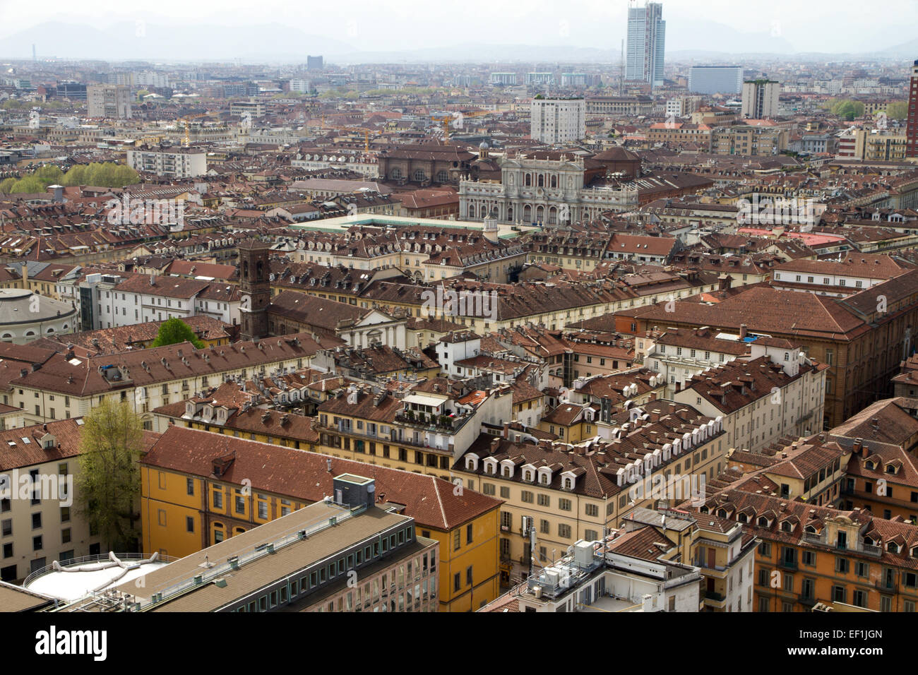 Luftaufnahme von Torino, Italien Stockfoto