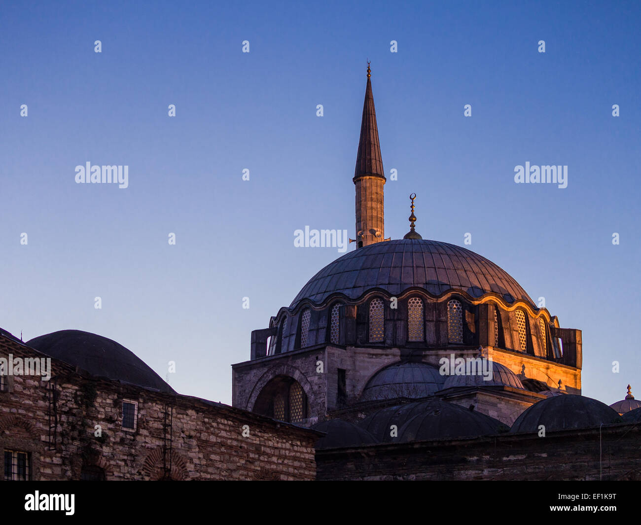 Eine Moschee in Istanbul (Türkei). Stockfoto