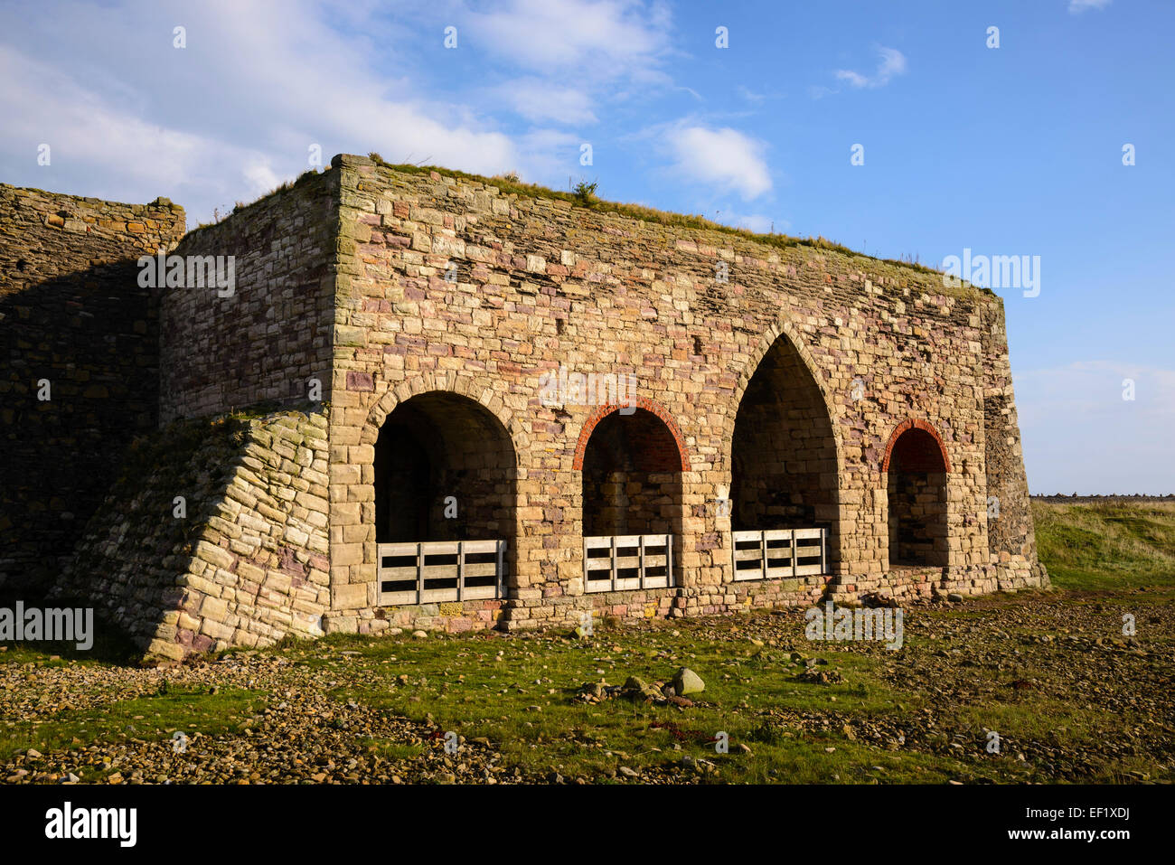 Lime Kilns, Lindisfarne, Holy Island, Northumberland, England Stockfoto