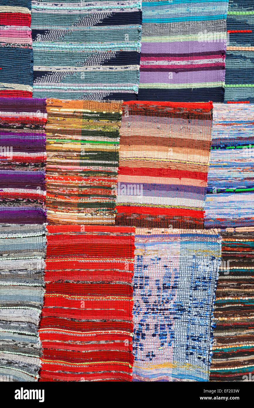 Textur des traditionellen bunten Teppich Textil. Ethnischen design Stockfoto
