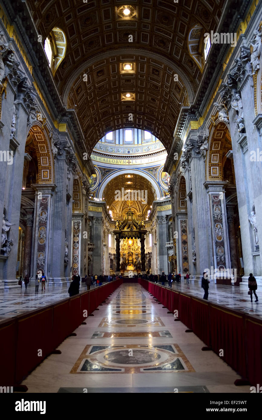 In St. Peters Basilika, Rom, Italien Stockfoto