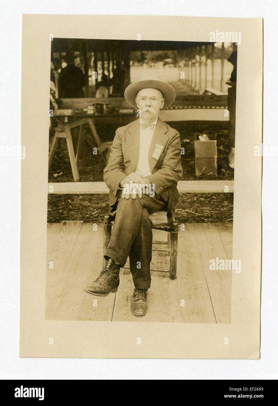 Jim Walker, die die Kamele im Camp Verde getrieben Stockfoto