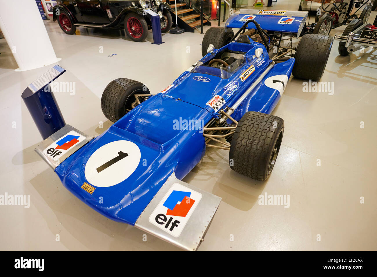 1970 März Ford 701 Tyrrell-Formel 1 Racing Car Heritage Motor Centre Gaydon Warwickshire UK Stockfoto
