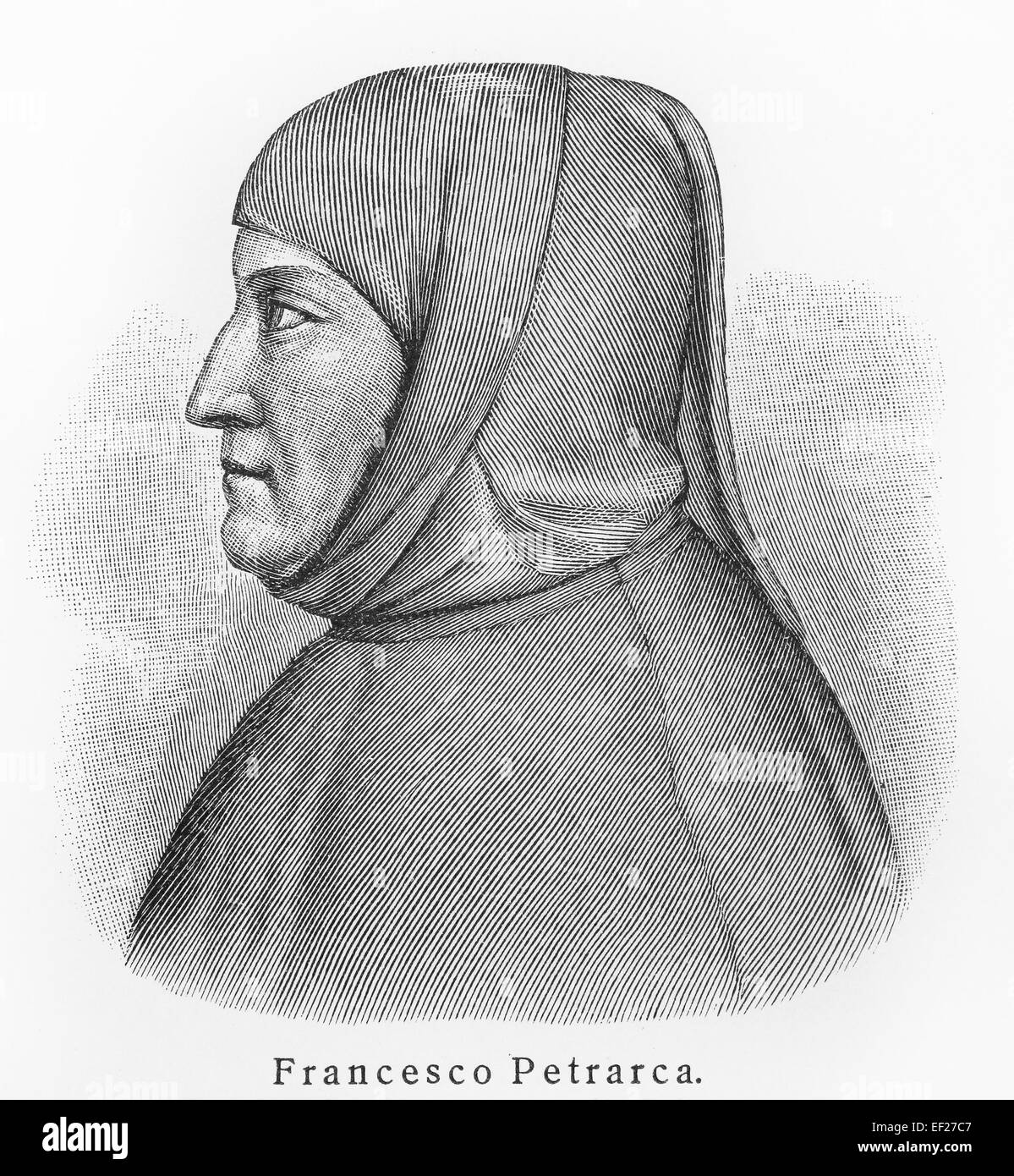 Francesco Petrarca Petrarca Stockfoto