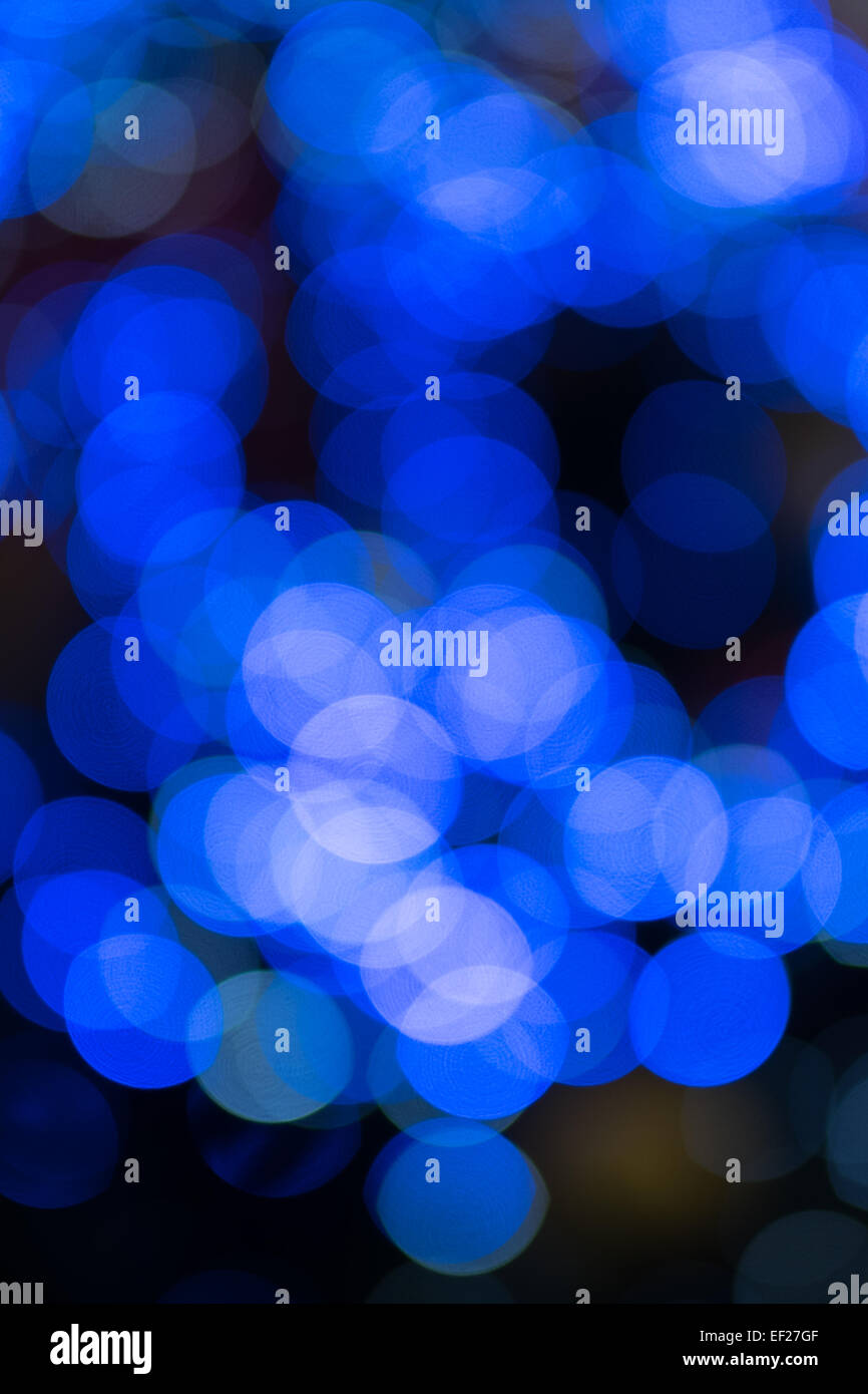 verschwommene blaue Licht Stockfoto